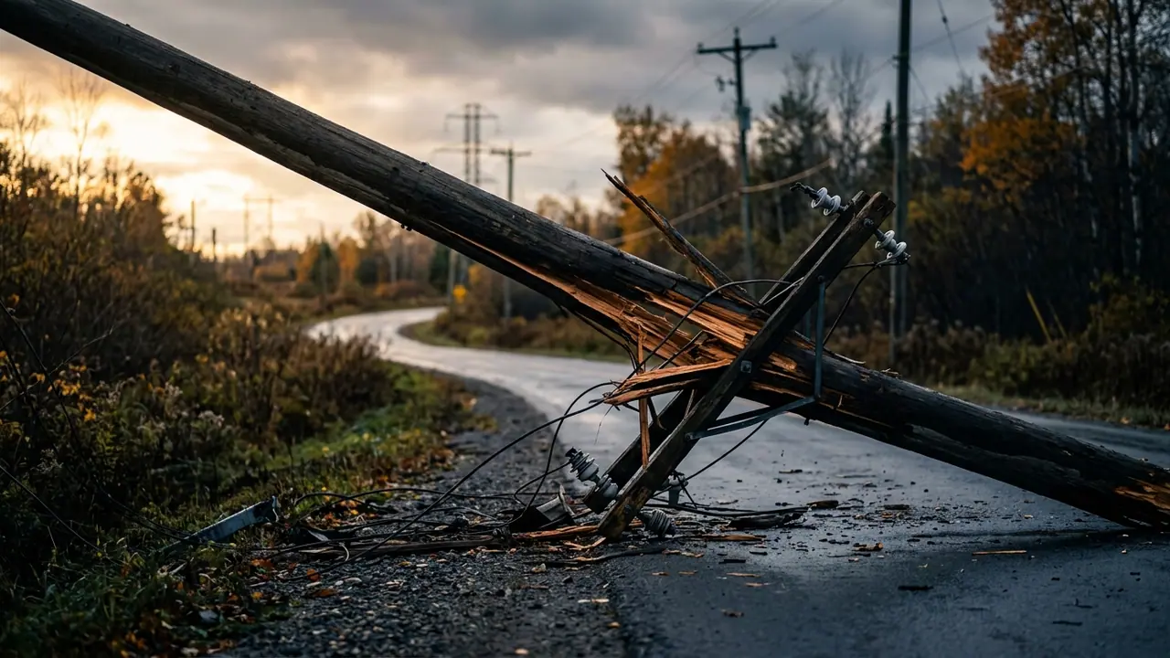 Alleged impaired driver hits hydro pole in Etobicoke