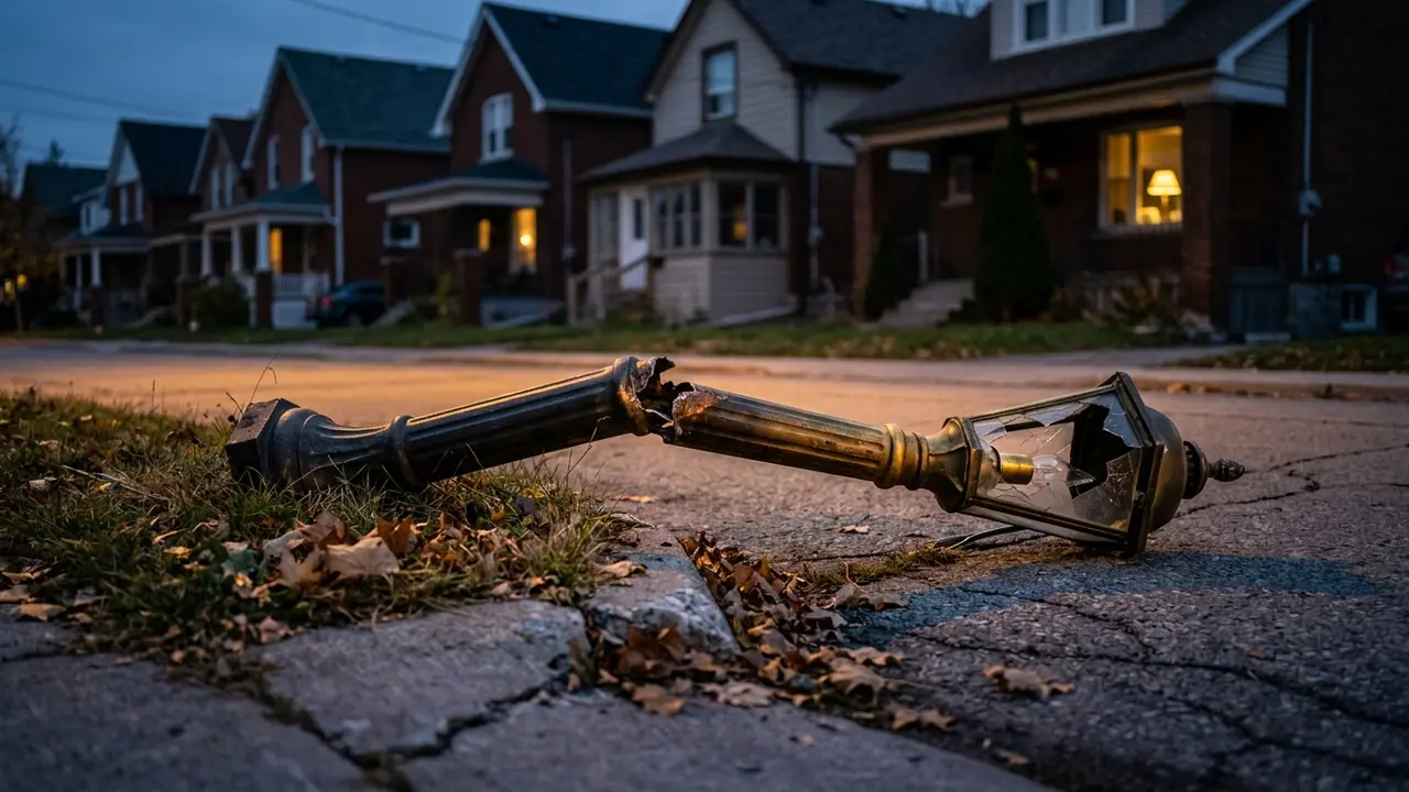 Man accused of impaired driving after crashing into light pole: Toronto police
